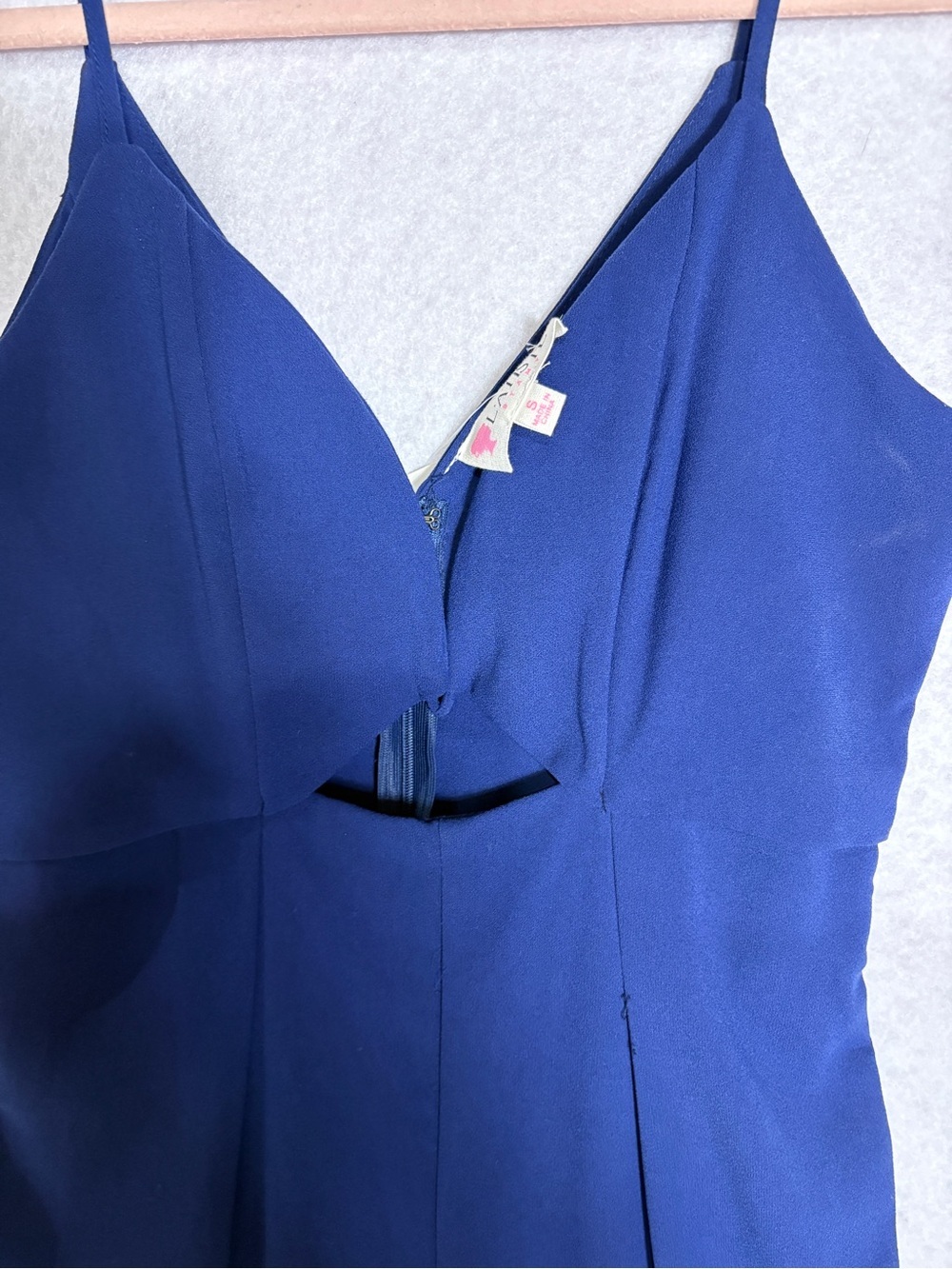 L’ Atiste Navy Spaghetti-Strap Jumpsuit for Women - Picture 3 of 4